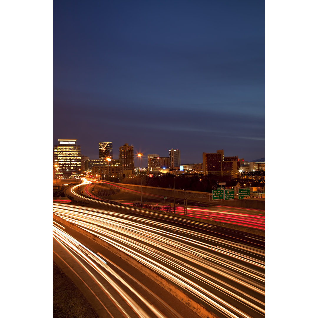 Atlanta Skyline von JudyKennamer - Kunstdrucke auf Leinwand