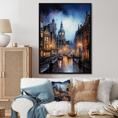 «England City Skylineengland Landscape I - Cityscapes», reproductions d'art mural
