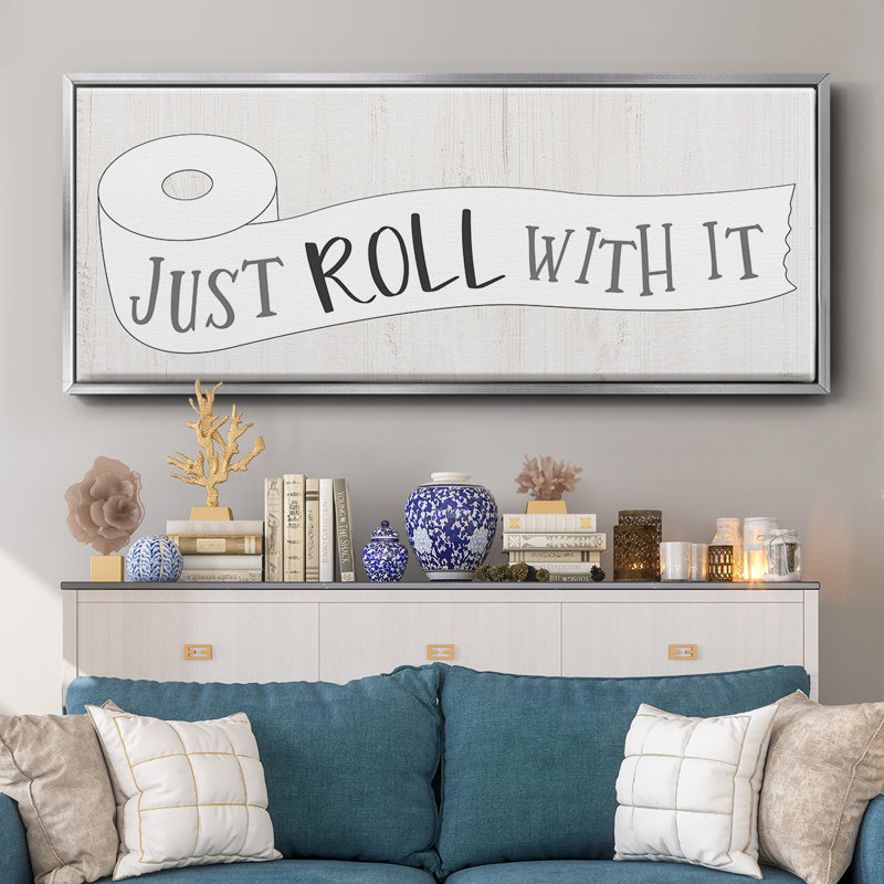 Just Roll- Framed Canvas, 20" H x 50" W