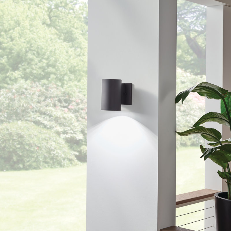 Cavedon LED Wall Light, Textured Black