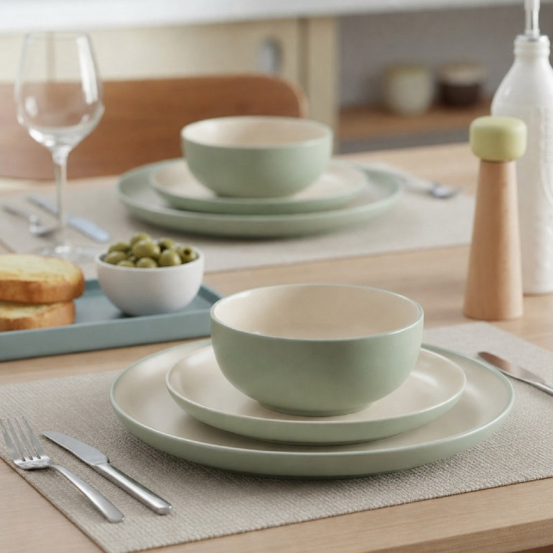 Stoneware Dinnerware - Service for 4