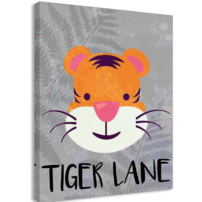 Impression sur papier Tigert Lane Tiger Lane, H 14 po x l 11 po x P 1,5 po, Canevas