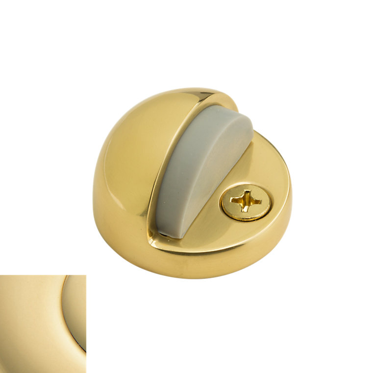Dome Bumper Floor Mount Stop, Satin Nickel, 1.35" H x 1.875" W x 1.03" D