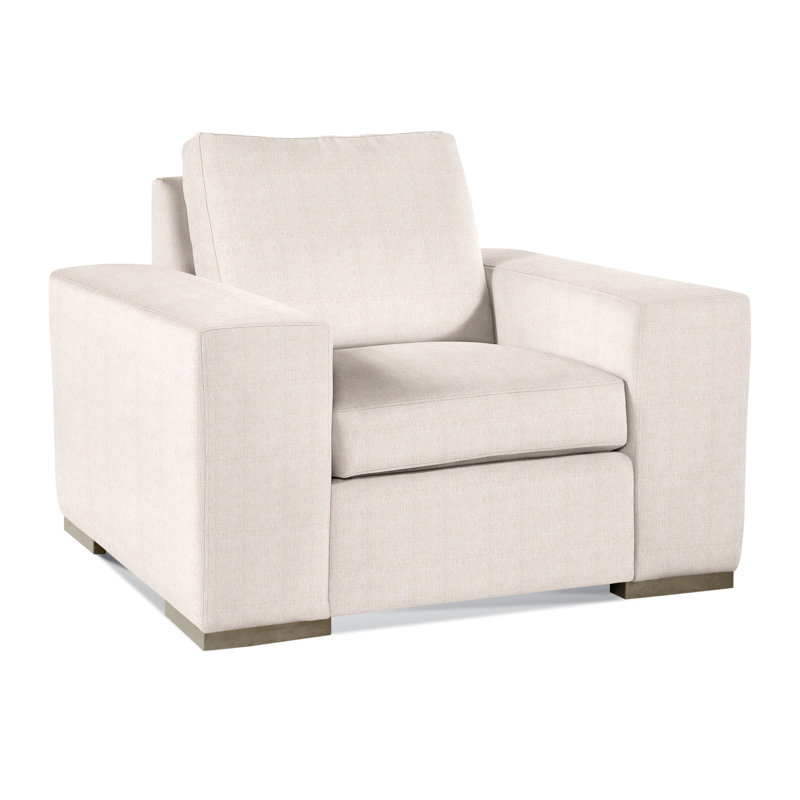 Memphis Armchair, White Sugar Performance; 0863-91, Honey