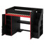 Lit mezzanine avec bureau et rangement Gaming