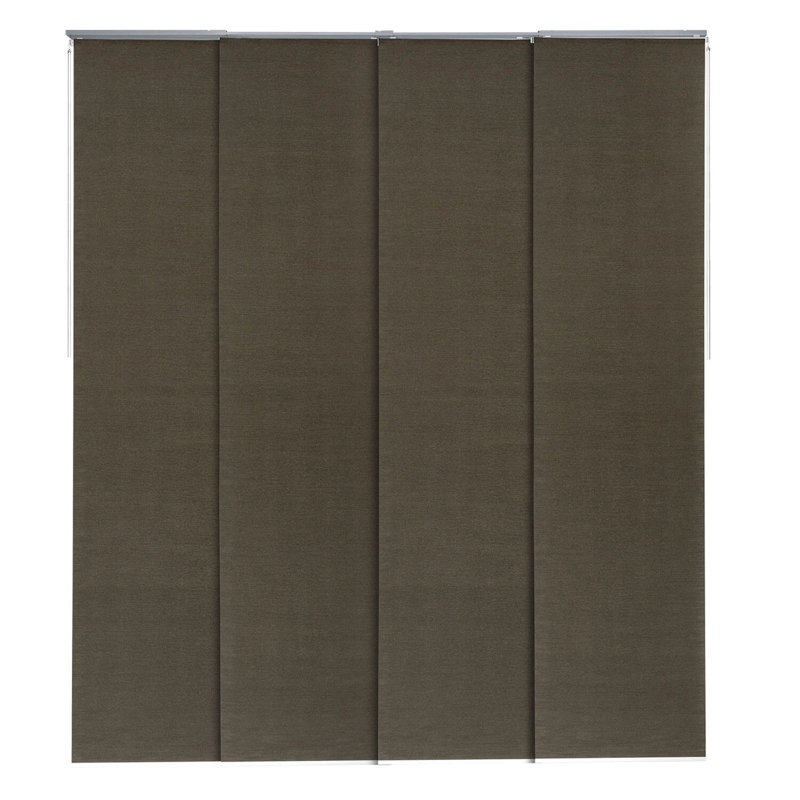 Semi Sheer Vertical Blind, Dark Brown