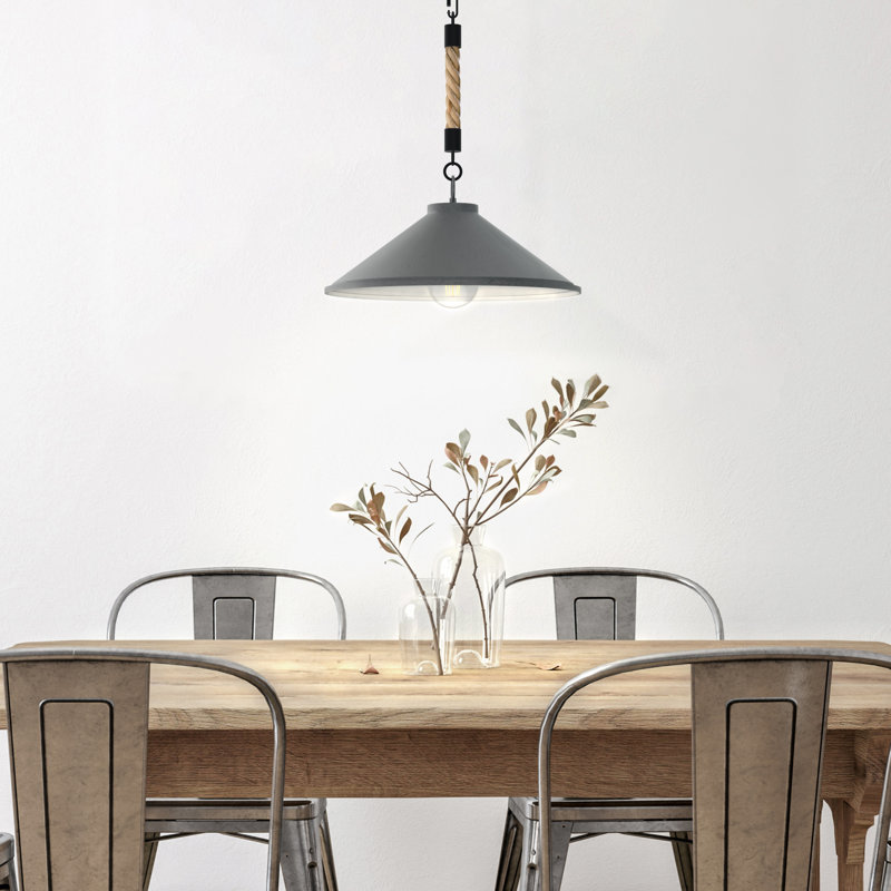 Aemon 1 - Light Single Pendant, Textured Carbon, Gray