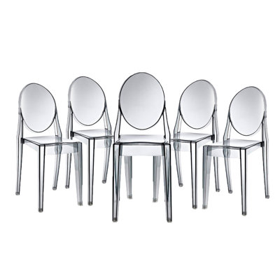 Fauteuils empilables en acrylique Modway Casper