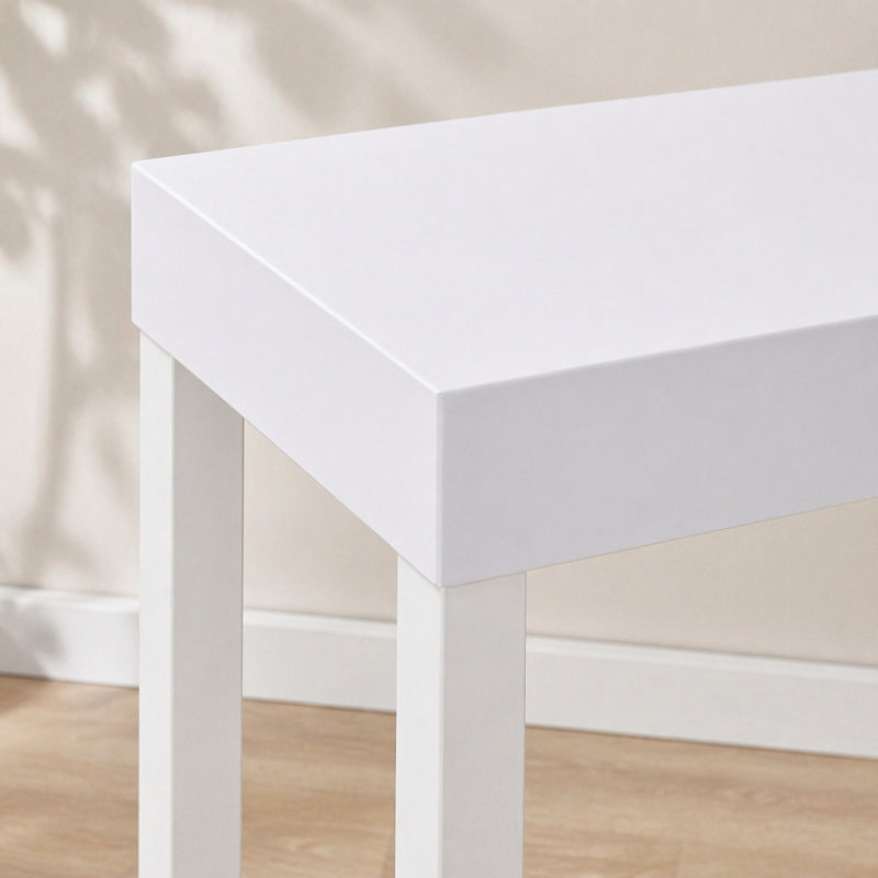 Console moderne, canapé Amy, blanc