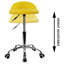 Tabouret de laboratoire rond réglable en hauteur en similicuir avec repose-pieds-1535761449