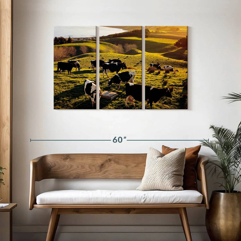 Brampt Hilltop Cows, 28" H x 45" W