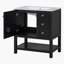 Meuble-lavabo de style transitionnel 30 po avec lavabo en céramique, vert-103667011