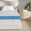 Surmatelas ferme de 4 pouces pour très grand lit, surmatelas en mousse à mémoire de forme, soutien supplémentaire, surmatelas en mousse à mémoire de forme haute densité pour soulager la douleur, avec housse souple amovible