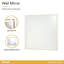 Palm Gate Wall Mirror - Cloud White