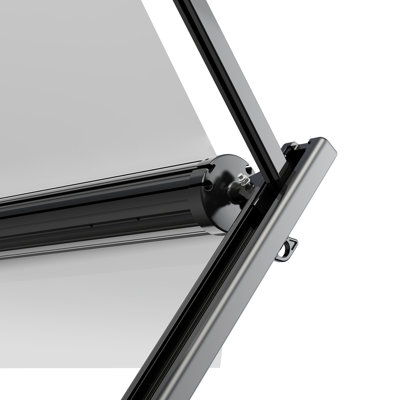 Ensemble complet d'auvent manuel pour véhicule récréatif, auvent rétractable de 20 pi avec cadre en alliage d'aluminium, auvent de remorque extérieur, adapté à la plupart des véhicules récréatifs (fondu noir)