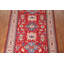 Tapis oriental rouge à motif géométrique Kazak 7 x 10