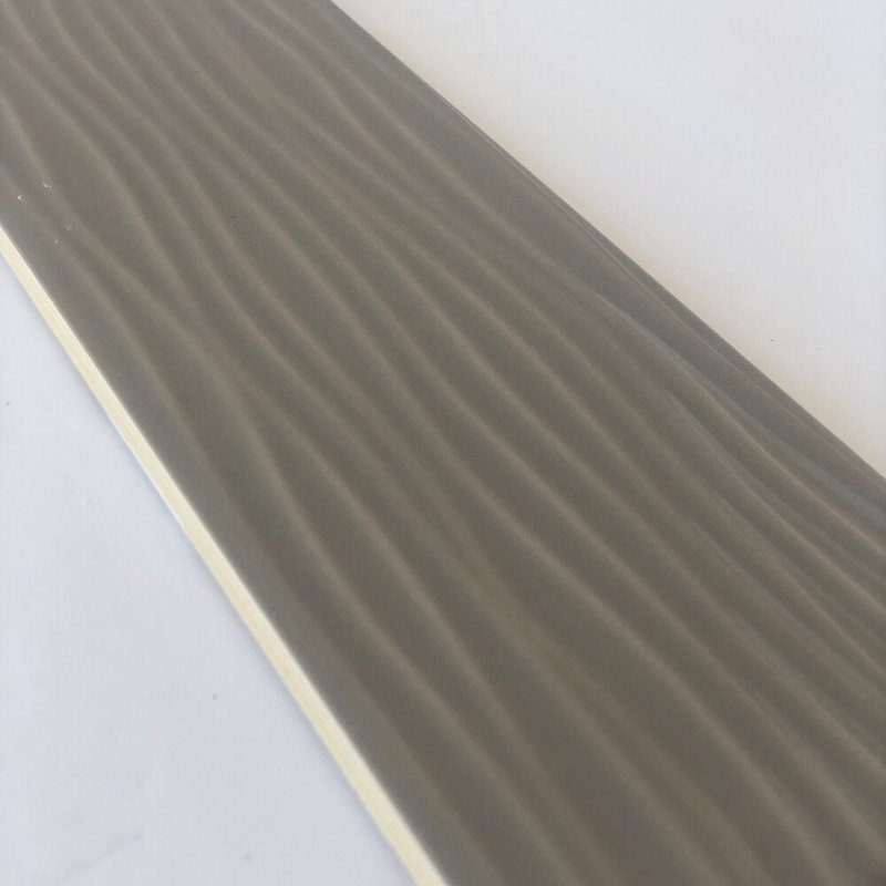 San Marco 4" x 10" Ceramic Subway Tile, Stream Pattern, Stone
