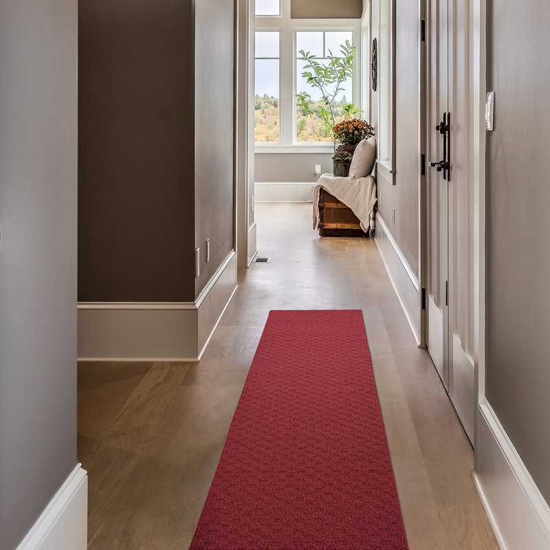 Tapis Ebern Designs Mori rouge chili, Tapis de couloir 2 pi x 8 pi
