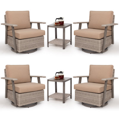 Fauteuil de patio 6 pièces 6 pièces