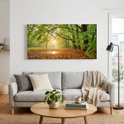 Ensemble de 1 tableau sur toile « Chemin forestier »