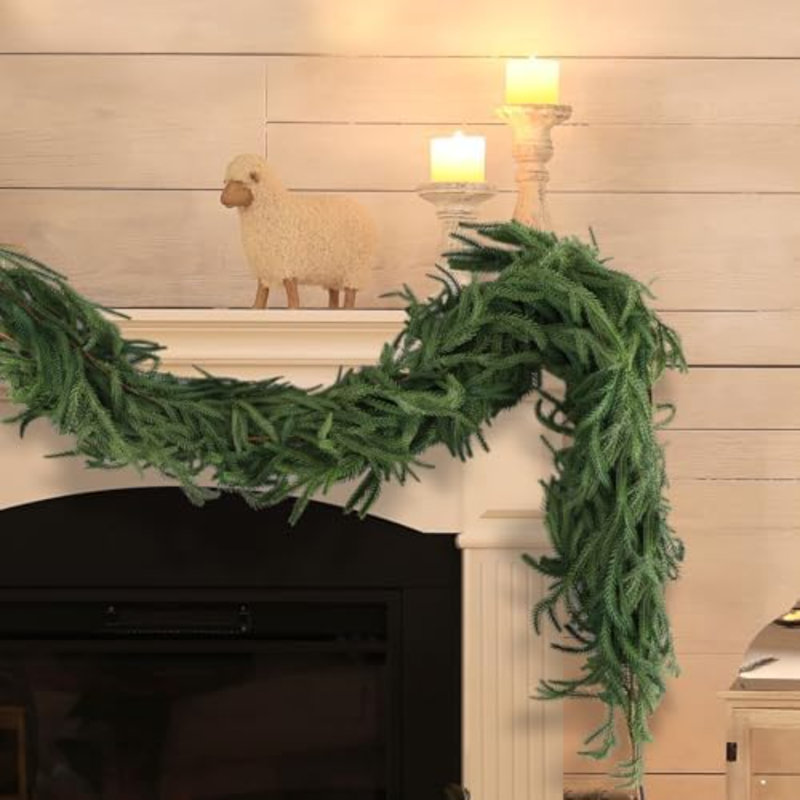 108 " Mixed Greenery Garland