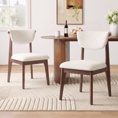 Ensemble de chaises de salle à manger rembourrées de 33 po de hauteur (ensemble de 2)