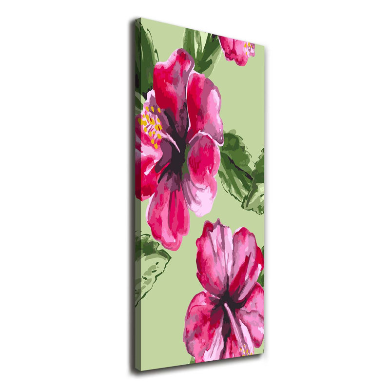 Hawaiian Flowers - Wrapped Canvas Print