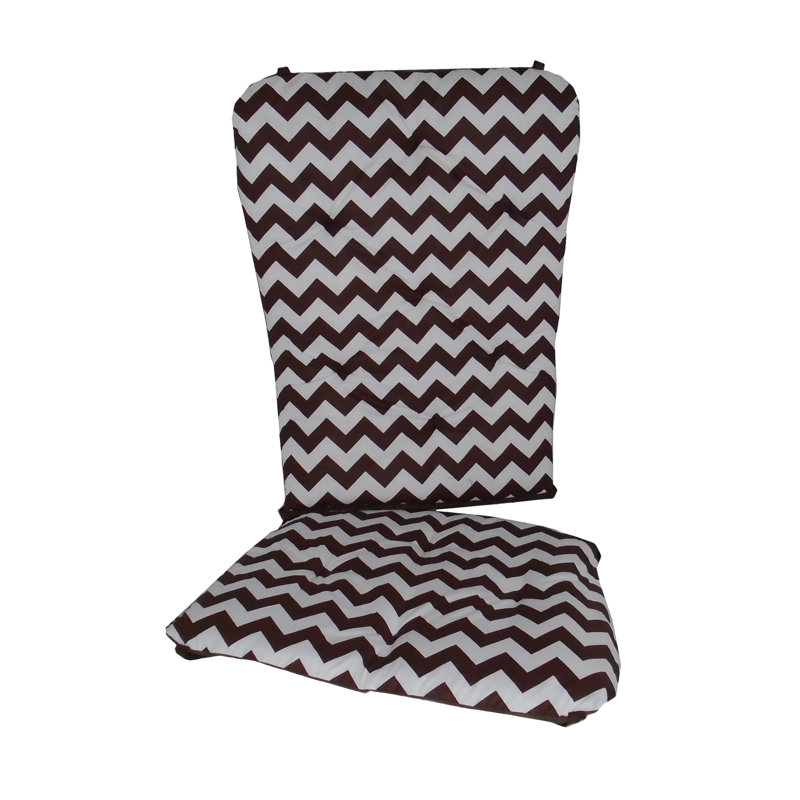 Kinzie Outdoor 1.5'' Rocking Chair Seat / Back Cushion, Brown