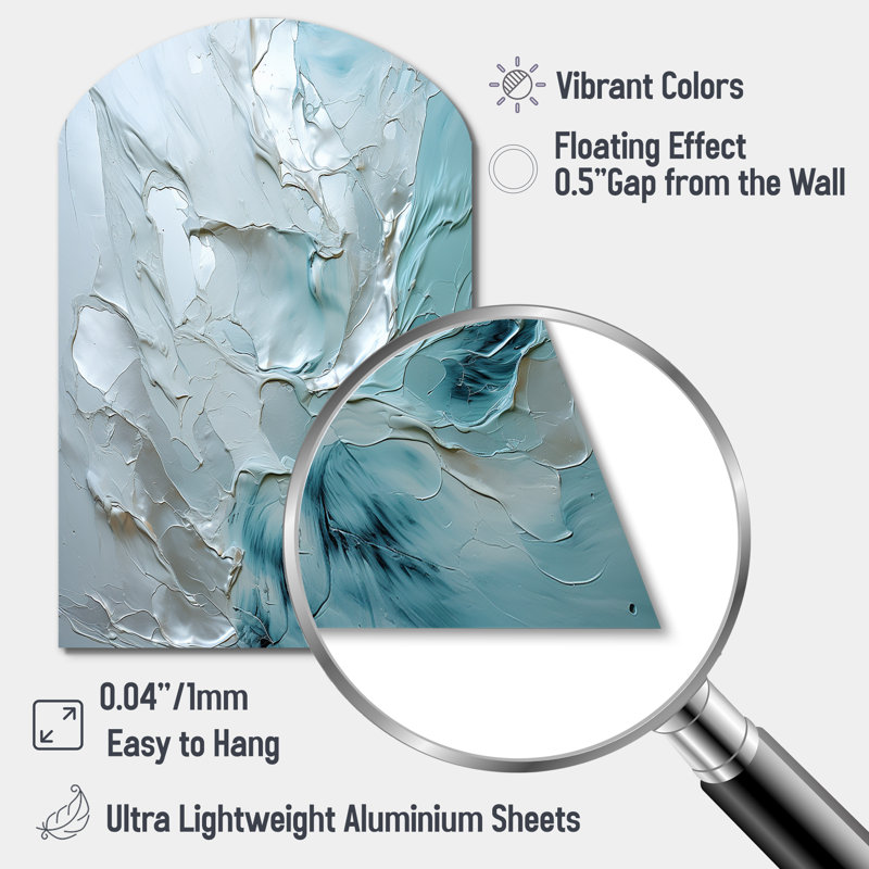Leta - Arch Abstract Landscape, art mural, reproduction de sculpture murale asymétrique en métal, H 34 po x l 25 po