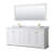 Avery 80 " W Freestanding Standard Free Standing Single Double Vanity Bathroom Vanity With Marble Top with Mirror-61133039-98249168