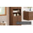 Render Tall Bathroom Storage Cabinet In Walnut-101179049