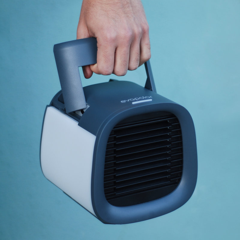 Gray Portable USB-Powered Personal Air Cooler and Humidifier