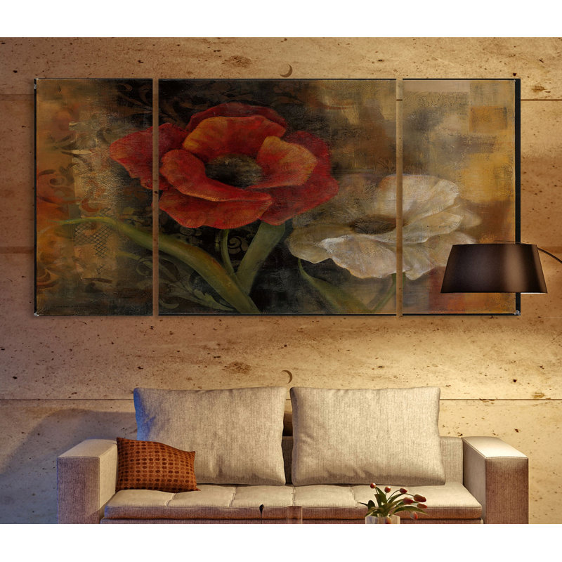 "Perfect pair I", reproduction d’art sur toile multi-pièces, H 32 po x l 64 po x P 1,5 po
