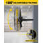 Ventisol 20 po Ventilateur mural oscillant 3 vitesses à grande vitesse avec 3 pales en aluminium, 4 800 pi³ / min, jaune