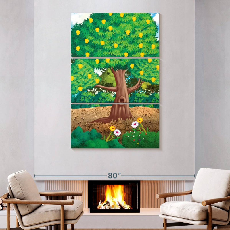 Harnek Mango Tree, 74" H x 48" W