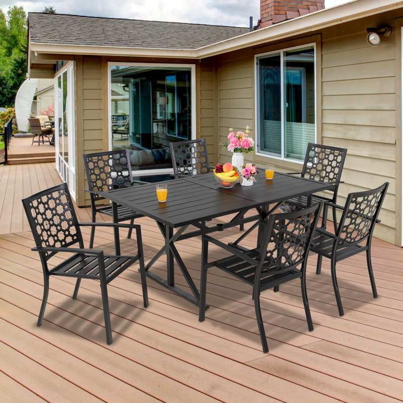 MEOOEM Premium All-Weather Wicker Outdoor Stacking Dining Armchair