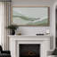 «Minimal Landscape Abstract Texture Green and White», reproduction sur toile-98041963-111176097