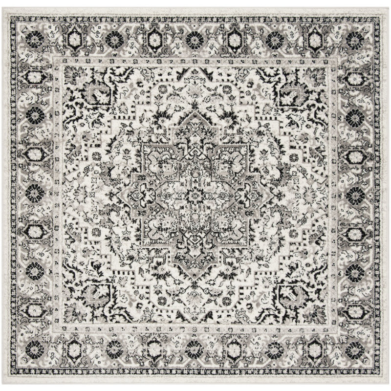 Micheline Performance Oriental Rug, Square 4'