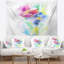 Tapisserie à l'aquarelle florale colorée-28492010