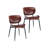 Cathair 18.5'' H Polyurethane Upholstered Metal Side Chair-82752030