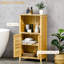 Armoire de plancher - Maximisez l'utilisation de l'espace dans votre salle de bain et votre salon avec plusieurs portes à tablettes