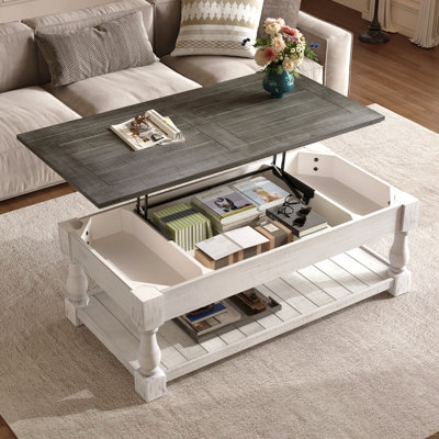 Table basse à plateau relevable Farmhouse