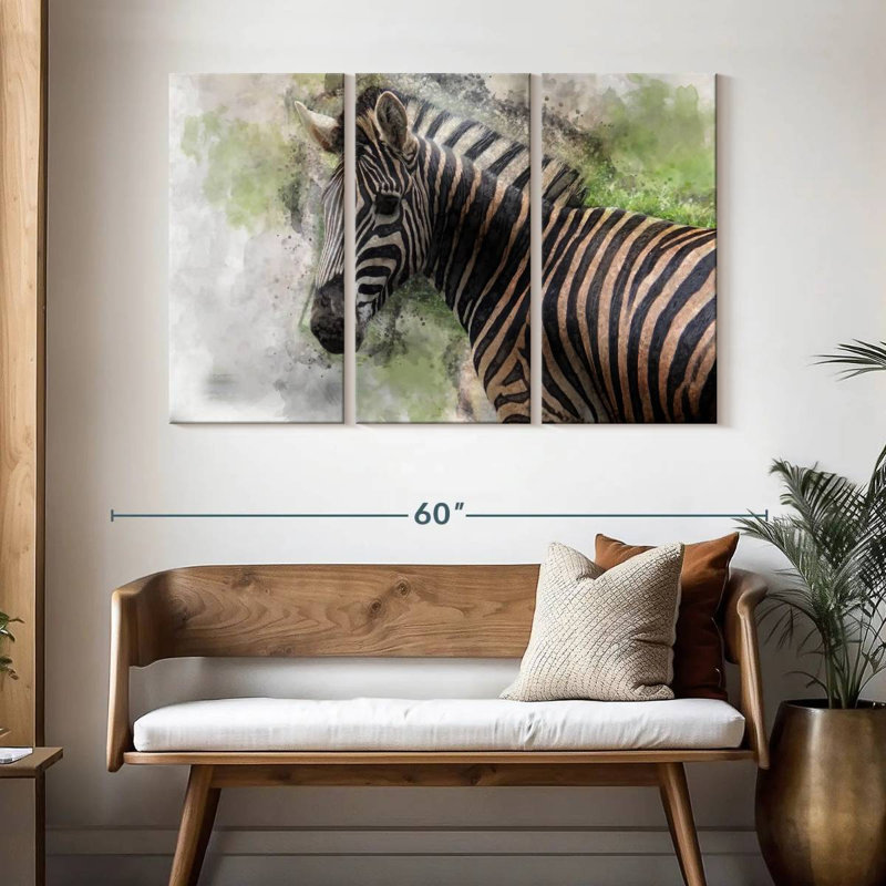 Brampt Magnificent Zebra, 32" H x 50" W