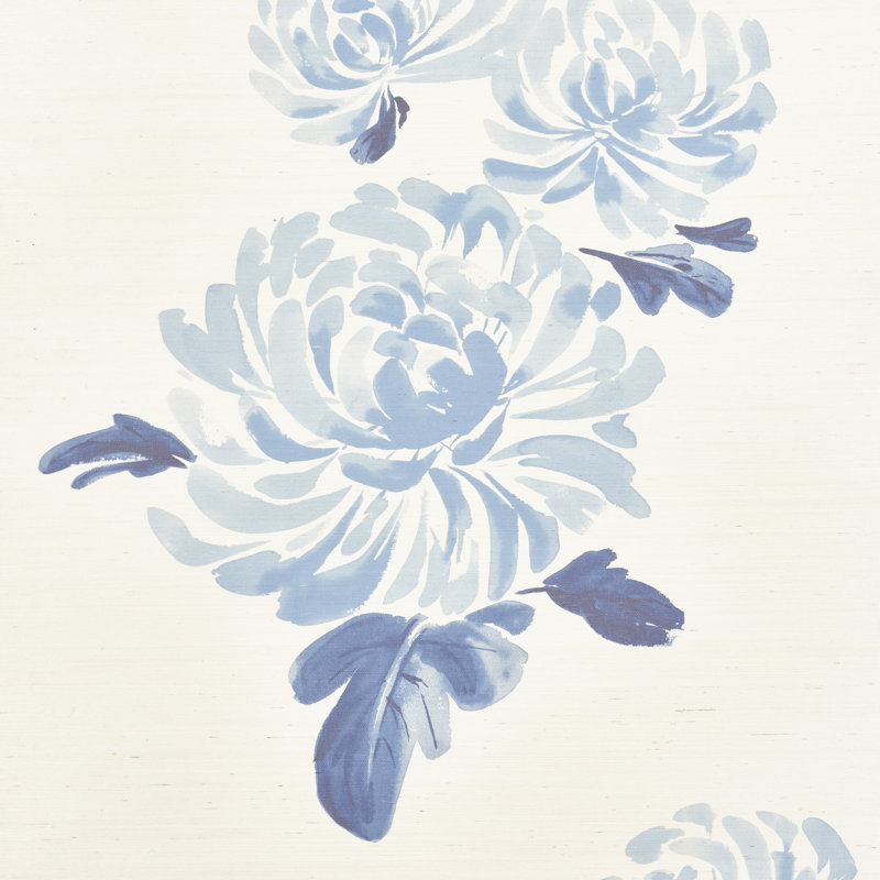 Hana Sisal Wallpaper, Blue