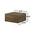 Table basse carrée avec 2 tiroirs 31,5 "Travon