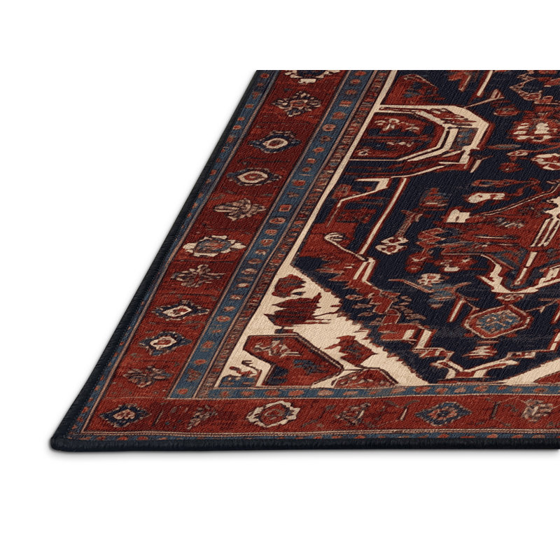 Tapis brun lavable à la machine, Rectangulaire 8 pi x 10 pi