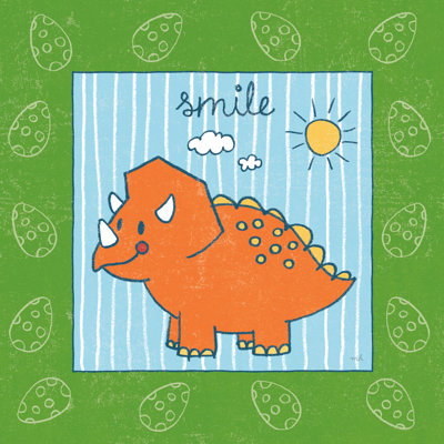«Dino Mighty III» par Moira Hershey - peinture sur toile tendue