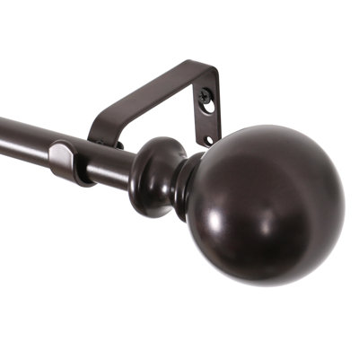 3/4" Adjustable Metal Single Curtain Rod