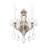 La Scala 2 Light 11.5in x 16.5in Wall Sconce in Antique Silver with Clear Radiance Crystals-426175745-314577526-314577525