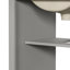 Meuble-lavabo moderne avec lavabo en céramique, l 20 po x P 18,3 po x H 34 po, gris, porte à fermeture douce, tiroir de rangement